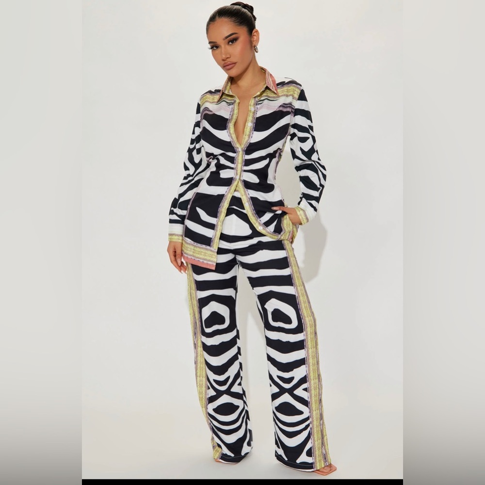 Multi Color Pant Set